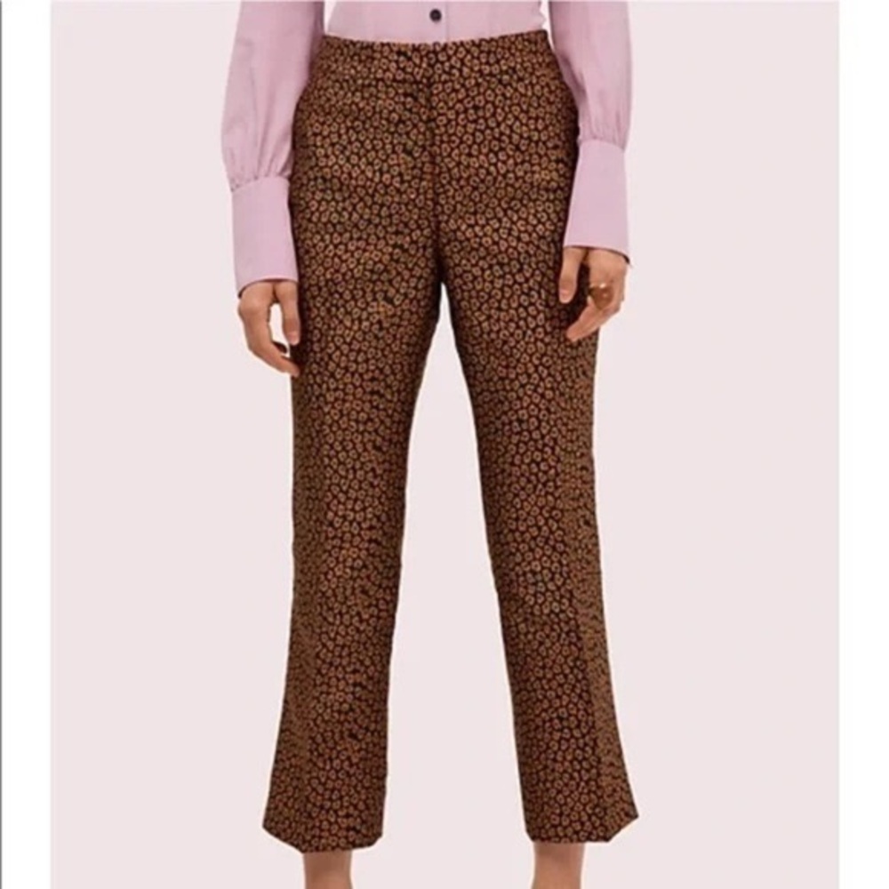 Kate Spade flora leopard jacquard pant- size 2